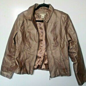 UNIFORM JOHN PAUL RICHARD Leather JACKET taupe